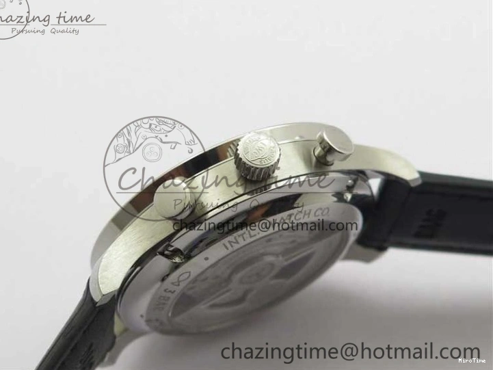 MIROTIME 0520 Elegant Portuguese IW371615 ZF 1:1 Best Edition SS Green Dial on Black Leather Strap A96355 V 7081